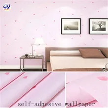 Высококачественные розовые утолщенной спальни гостиной 3D водонепроницаемый самоклеящиеся обои