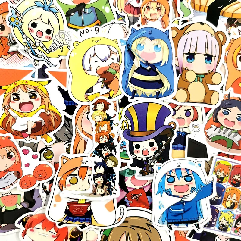 50 шт. японский аниме персонаж из мультфильма Himouto Umaru Chan водонепроницаемый стикер для игрушка для скейтборда багажа скрапбукинг украшения