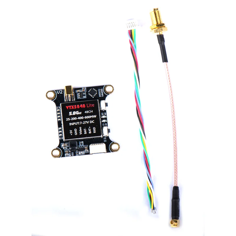 Переключаемый модуль видеопередатчика TX5848 LITE 48CH 5 8G FPV VTX 25/100/200 мВт для