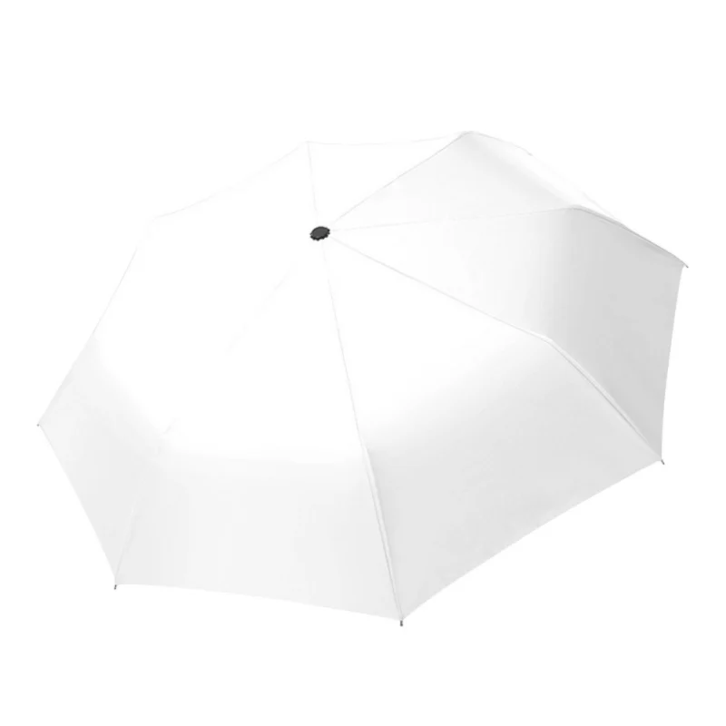 Легкий для путешествий из трех складной ветрозащитный зонт автоматический зонтики солнце и дождь УФ Защитный зонтик зонты - Цвет: W