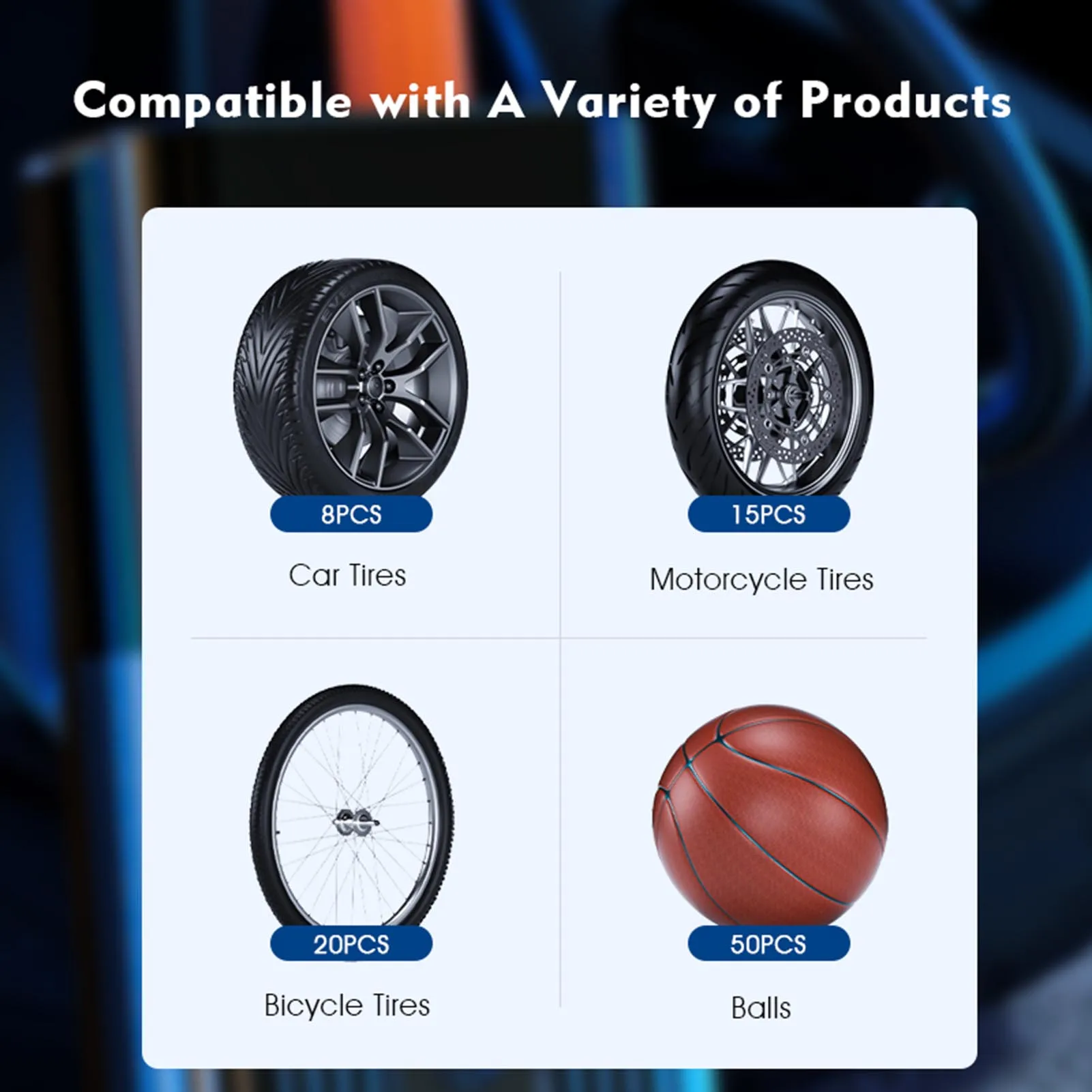 �̴� �ڵ��� ���� ���� �����, ������ ����, ���� Ÿ�̾� ����, 6000mAh, 80W, 12V LED �÷��� ����Ʈ, �ڵ���, �������, �����ſ�