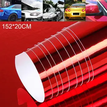 

20 x 152CM PVC Universal Electroplating Mirror Surface Bright Reflect-light Automobile Repacking Sticker for Car / Home
