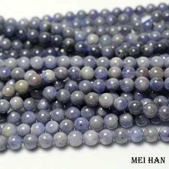

Meihan natural (50 beads/set/31g) Tanzanitee 7-7.5mm smooth round loose beads for jewerly making design DIY