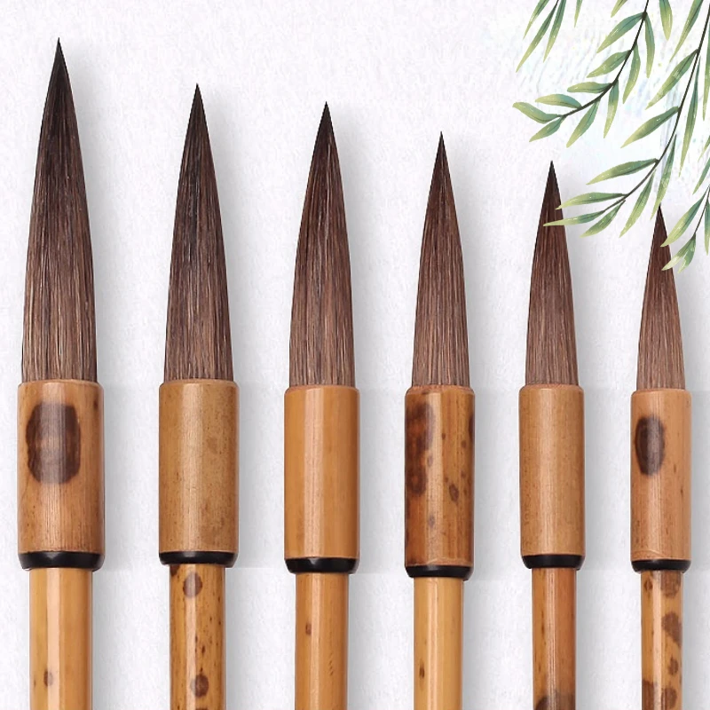 

Женская каллиграфия, набор ручек для письма, белка, жесткие волосы, пейзаж, художественная живопись, рисование, товары для рисования, краска, Китай