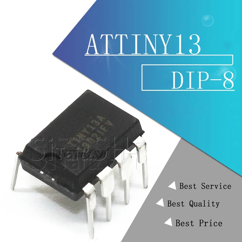 5 шт. ATTINY13A-PU DIP-8 ATTINY13 ATTINY13-PU DIP8 ATTINY13A 13A-PU ATTINY13V-10PU | Электронные компоненты и