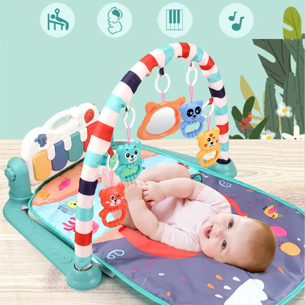 Kidlove детский коврик для фитнеса, детский коврик для ползания, музыкальный коврик для младенцев, игрушки для детей