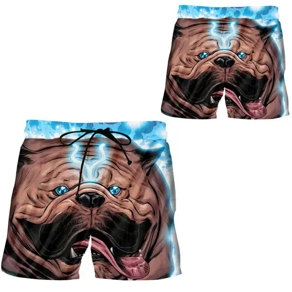 Summer shorts Забавные шорты с 3d принтом Шарпей, унисекс, пляжные повседневные шорты, модные летние новые стильные пляжные шорты с животным принтом, шорты в стиле хип-хоп - Цвет: Summer shorts