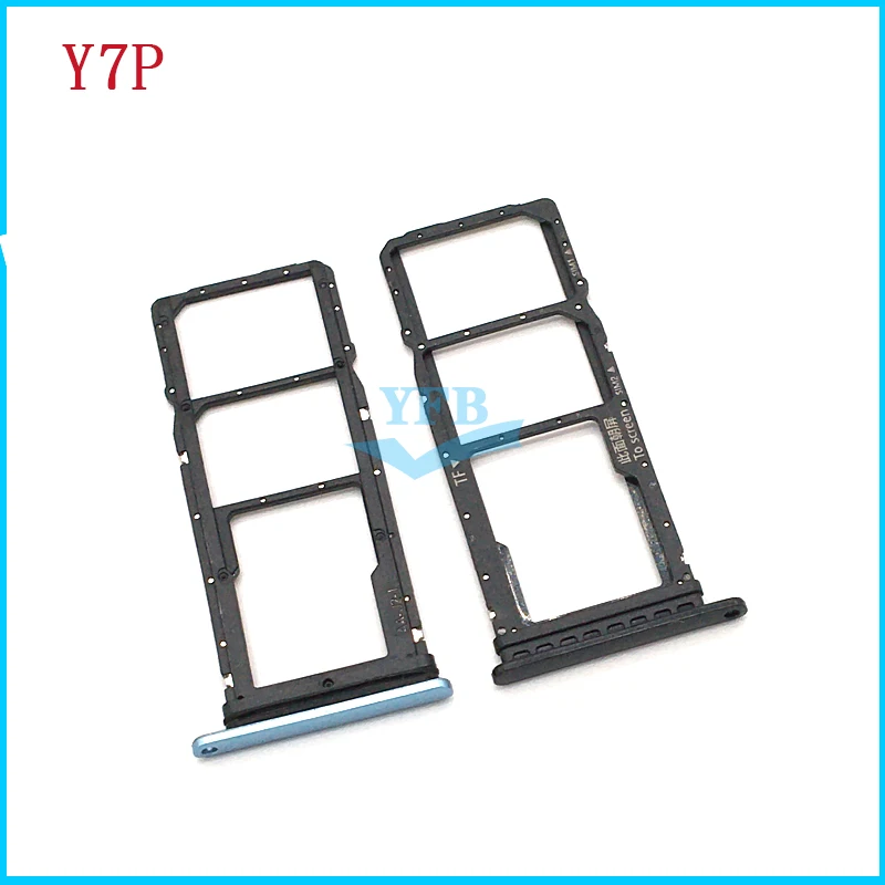 Sim & SD Card Tray Holder Slot Adapter Replacement Part for Huawei Y6p Y7p phone sim tray holder