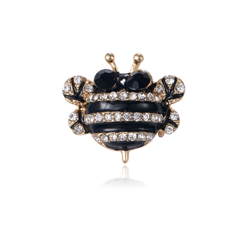 Enamel Bee Metal Insect Brooch Pin Women&ampMen Jewelry Cute Bumblebee Rhinestone Badges Fashion Cloth Decors Accessories | Украшения и