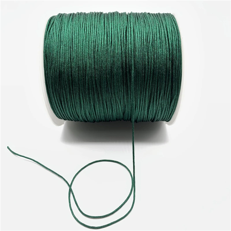 10 ярдов 1 мм нейлоновый шнур китайский узел макраме шнур браслет плетеный шнур DIY кисточки вышивка бисером для тесьма для Шамбалы - Цвет: 32