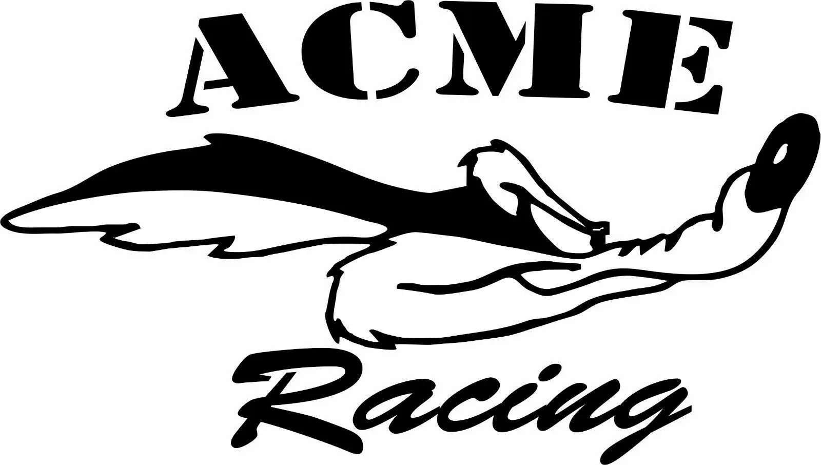 Wile E. Виниловая наклейка Койот для ACME | Автомобили и мотоциклы