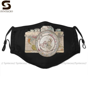 

Camera Mouth Face Mask Travel Facial Mask Kawai Funny with 2 Filters for Adult