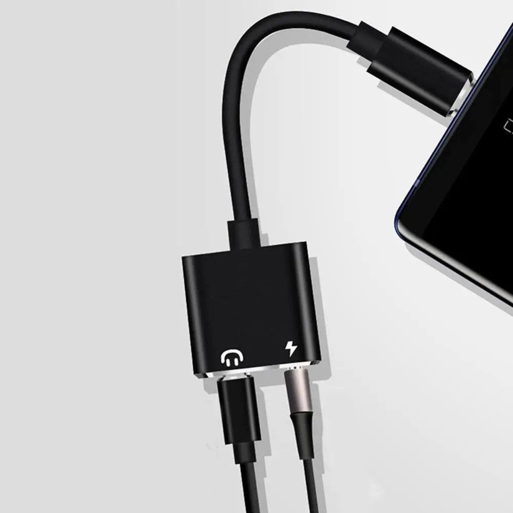 2 в 1 тип-c до 3,5 мм разъем AUX аудио наушники USB адаптер зарядное устройство кабель для Xiaomi Mi 6 huawei