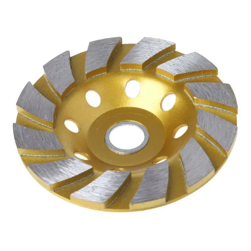4"Diamond Segment Grinding Disc Abrasive Wheel 4Teeth For Concrete Granite Stone 
