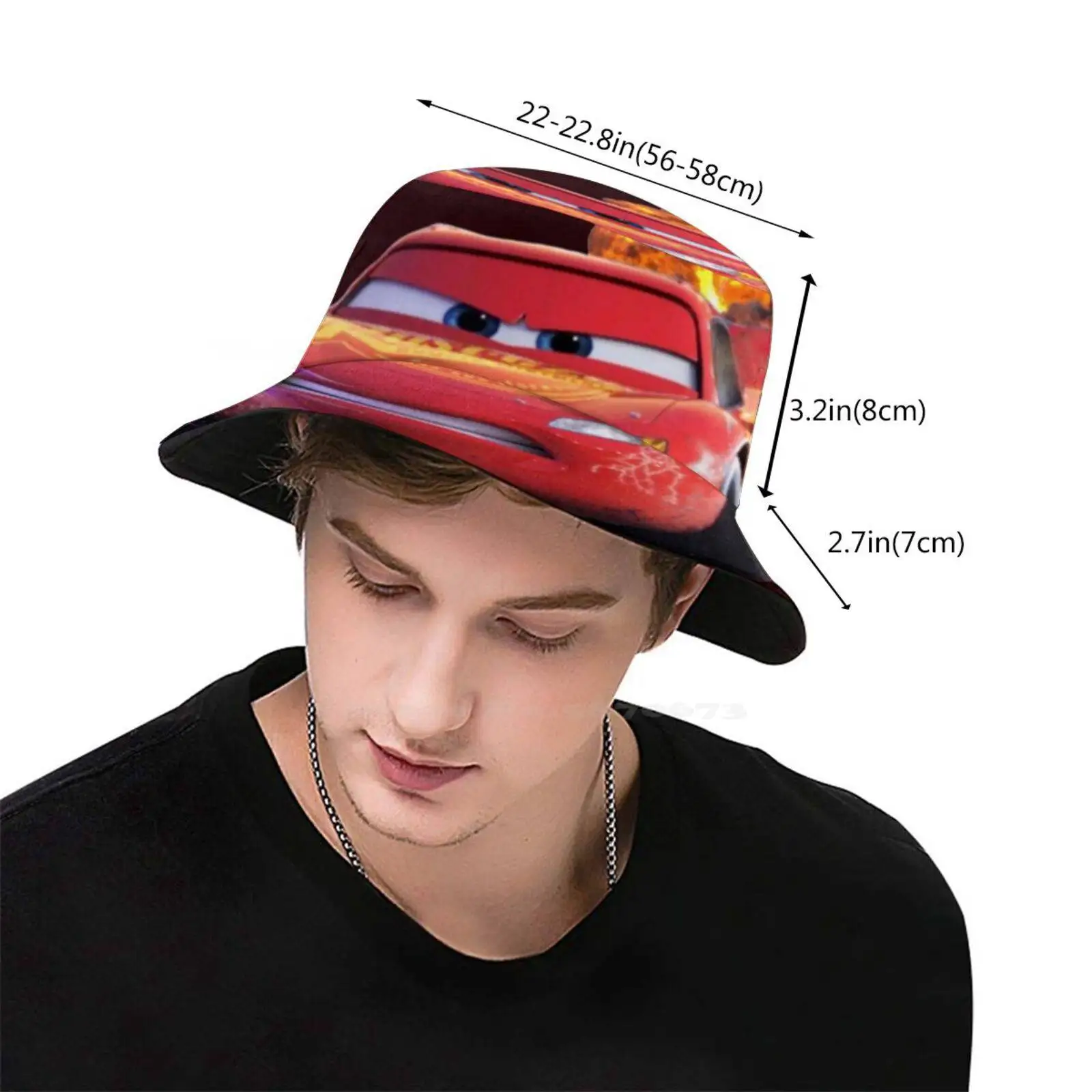 Lightning Mcqueen Unisex Fisherman Hats 