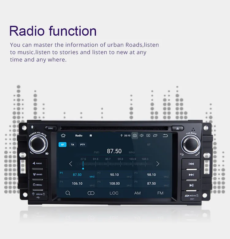 Top TOPBSNA Car DVD Player Android 9.0 For Jeep Wrangler Compass Grand Cherokee Commander Dodge WIFI 1 Din Car Radio Stereo headunit 4