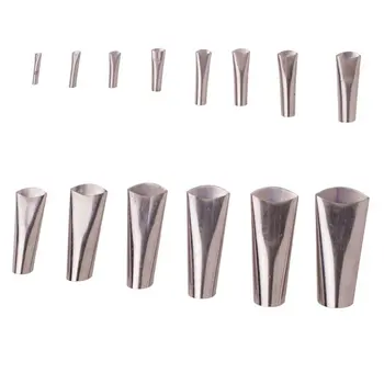 

14 pcs/set Glass glue gun stainless steel glue mouth hand grinding set duck-shaped glue mouth Stainless steel spout
