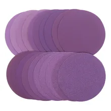 Disques de ponçage 5 pouces, papier de verre à crochet et boucle, polissage de l'aluminium pour la finition de meubles en bois, meulage du métal, automobile, 10 pièces
