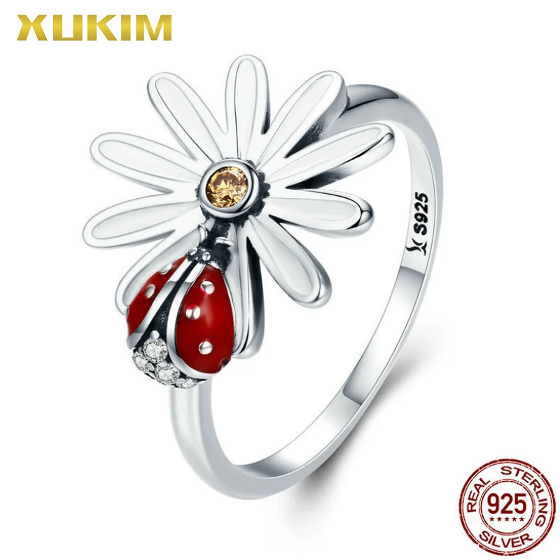 SR814 Xukim ювелирные изделия Серебряный жук женское серебро 925|Кольца| |