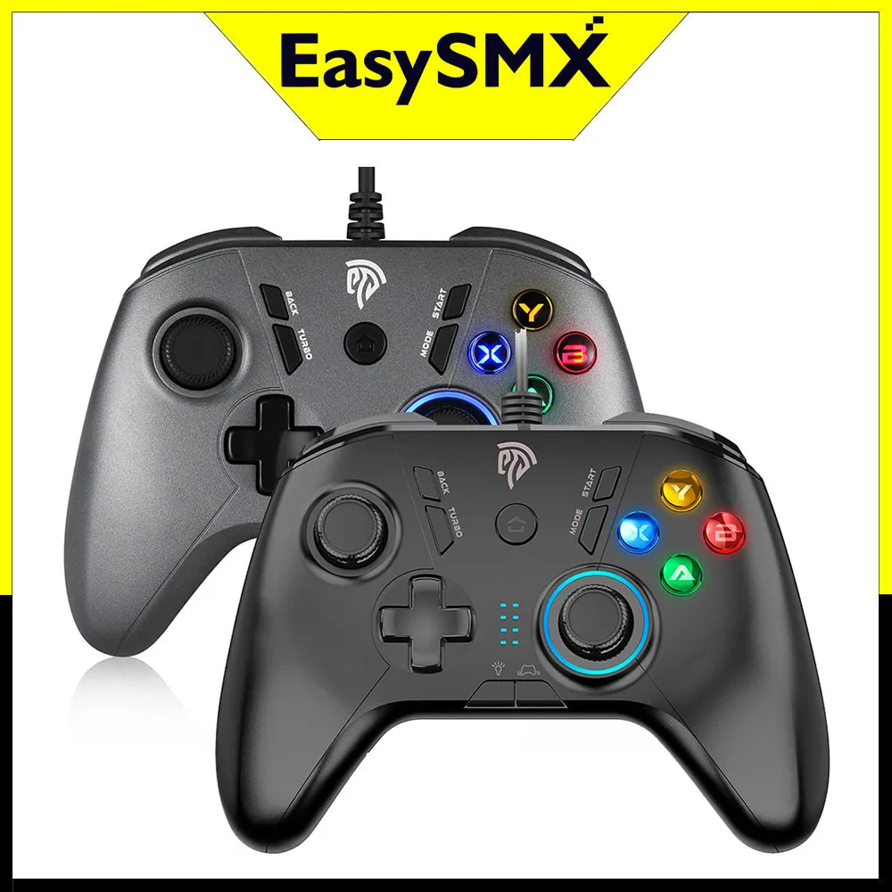 Проводной джойстик EasySMX для ПК геймпад PS3 ноутбуков Android ТВ-приставок телефонов с