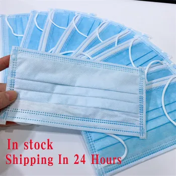 

20/100 pcs Anti-Pollution 3 Laye Mask dust protection Masks Disposable Face Masks Disposable Dust Filter Safety Goods in stock