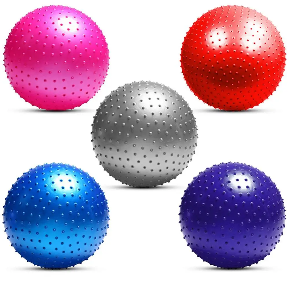 55cm Yoga Ball Exercise Workout Fitness Inflatable Body Balance Pilates Yoga Massage Ball Body Building