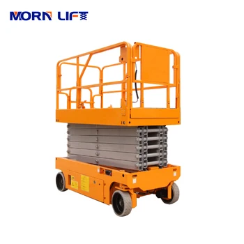 Online 2020 New Battery Powered Self Propelled Scissor Lift 5m Hydraulic Electric Lift Platform