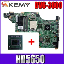 Новый товар, 603939-001 DA0LX8MB6D1 для HP PAVILION DV6 DV6-3000 материнская плата для ноутбука, HD 5650 1 Гб + Бесплатный процессор