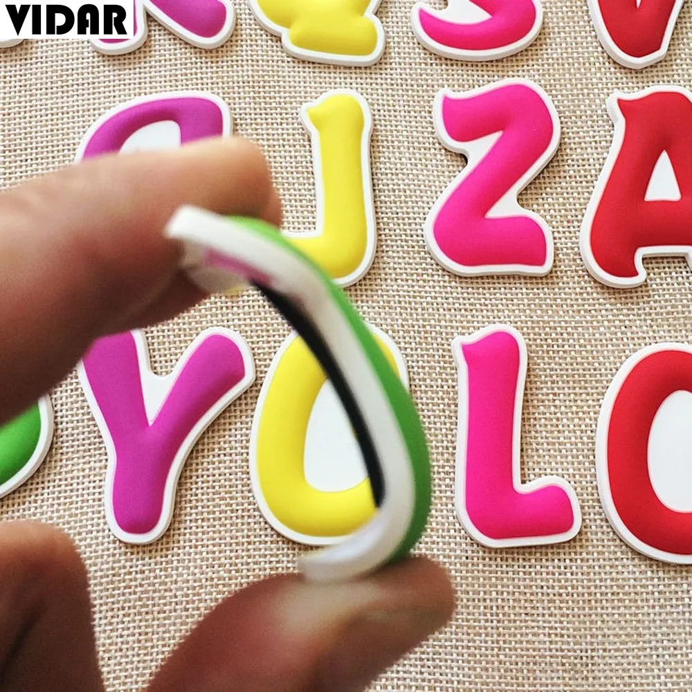 VIDAR набор мультфильм 26 Английский алфавит на магнитах Обучающие пособия наклейки