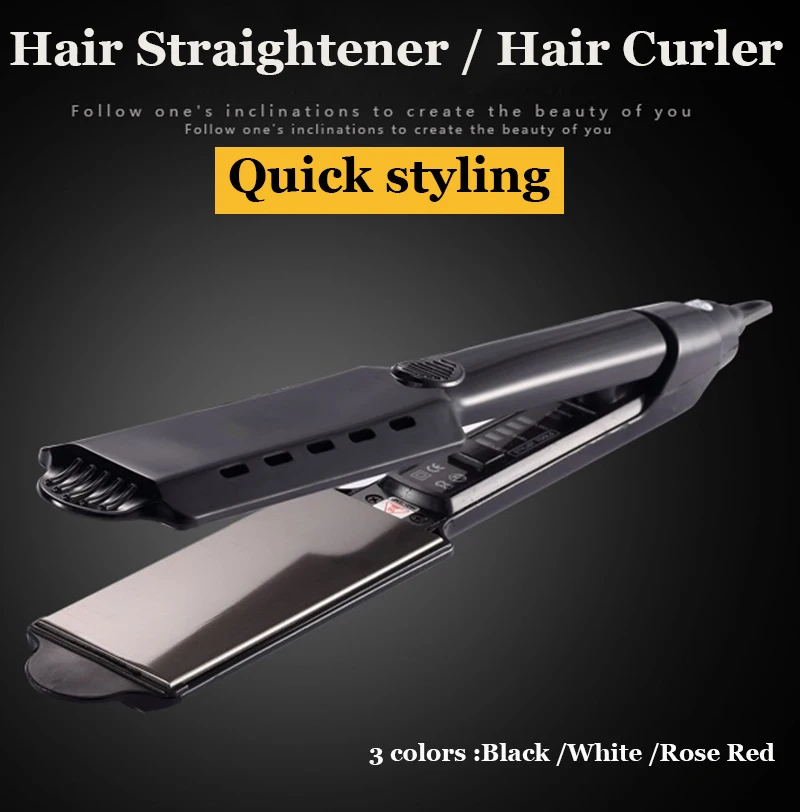 

Hair Straightener Curler Hair Flat Iron Negative Ion Infrared Professional Hair Straighting Curling Iron Corrugation Hair Care