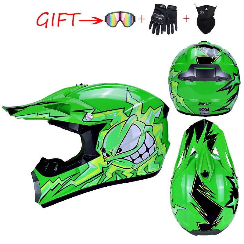 Внедорожный горный Полнолицевой мотоциклетный шлем, Классический велосипедный шлем MTB DH, гоночный шлем для мотокросса, горного велосипеда, шлем WLT-126 - Цвет: 1