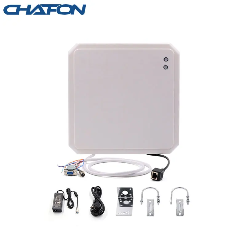 Chafon 10m tcp/ip long range uhf reader built-in 9dbi circular antenna provide free SDK for car parking and warehouse management