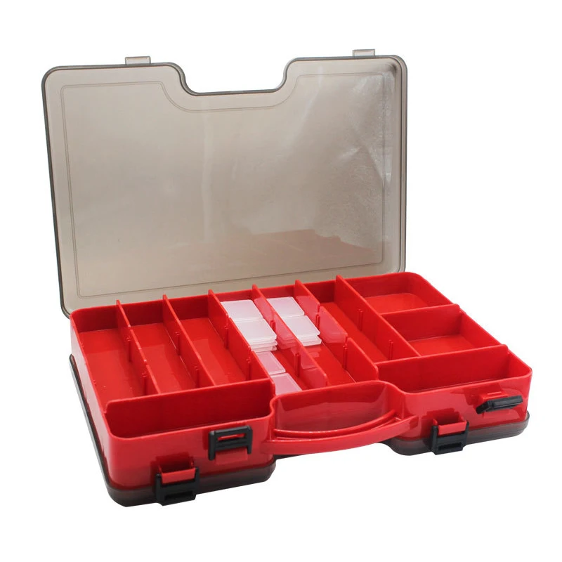 2020 Grote Capaciteit Double Layer Visgerei Doos Multifunctionele Karpervissen Accessoire Opbergdoos Draagbare Visaas Doos|Fishing Tackle Boxes| - AliExpress
