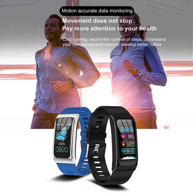 AK12 Smart Bracelet Color Screen Waterproof Men's And Women's Watch Sphygmomanometer Menstrual Monitor Running Sports Belt
