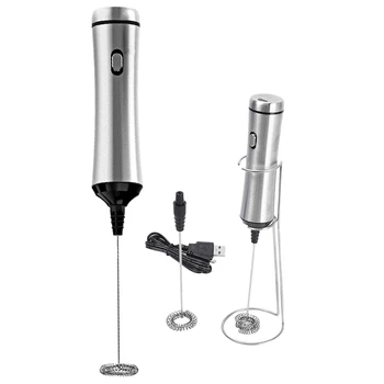 

Milk Frother Electric Handheld Portable Powerful Milk Foamer For Latte/Cappuccino Coffee Chocolate,Durable Stainless Steel Egg B