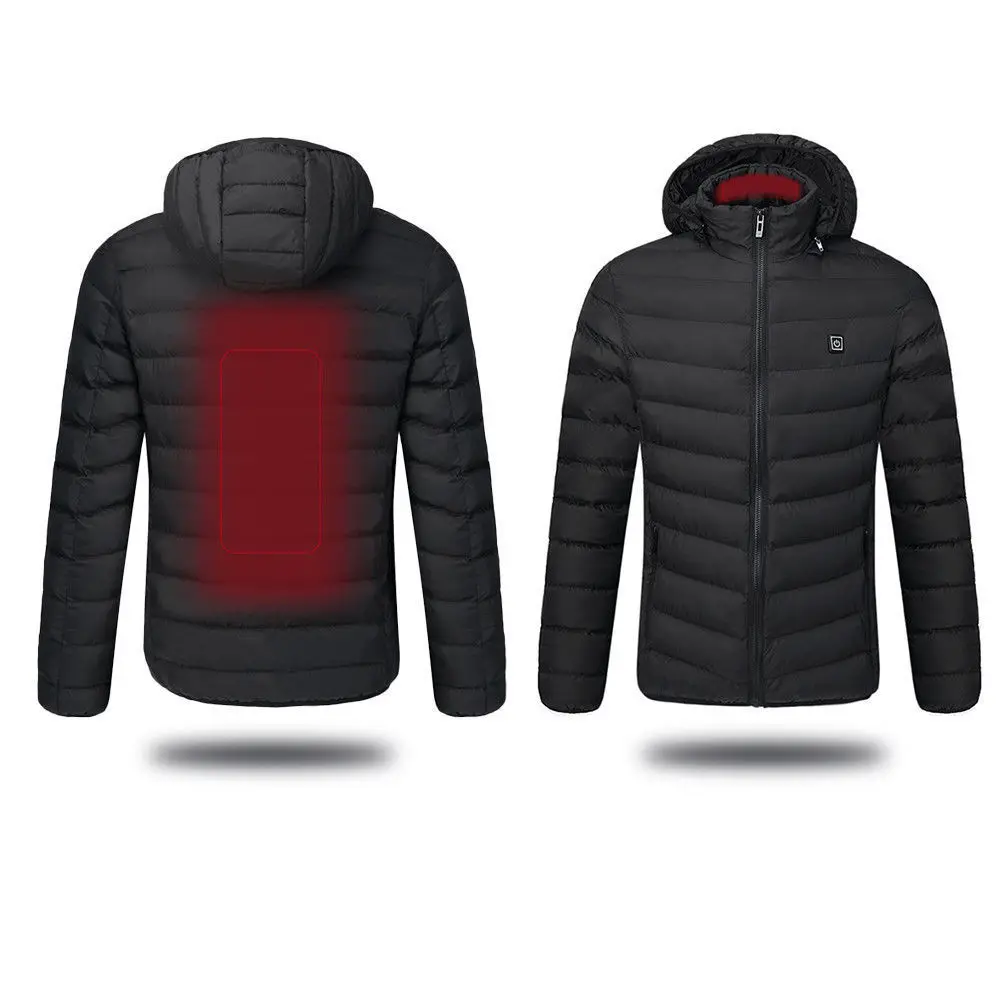 Warm Coat Hoodie Jacket Skiing Temperature Ajustable Usb Intelligent USB Heated Coat Electric Battery Winter Mountaineering
