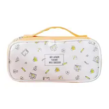 

Storage Pouch Portable Multifunction Canvas Large Capacity Pencil Bag for Stationery Office Pencil Cases For School Supplies