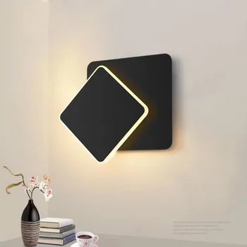 

New Nordic simple creative personality bedroom small living room aisle room bedside LED wall lamp