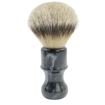 

Dscosmetic Obsidian resin handle 24mm super badger hair knots shaving brush
