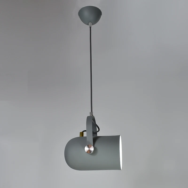 Comprar Minimalismo nórdico ángulo de caída ajustable E27 pequeñas luces colgantes, lámpara de iluminación para decoración del hogar y luz de punto de exposición de Bar