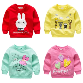 

Baby Girls Toddler Sweatshirts 2019 Winter Spring Autumn Children Hoodies Long Sleeves Sweater Kids pullovers Kids Outerwear