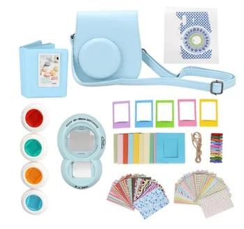 

9 in 1 Instant Film Camera Album Bundles Kit Camera Case Bag for Fujifilm Instax Mini 8 Camera Accessory Decor Sticker
