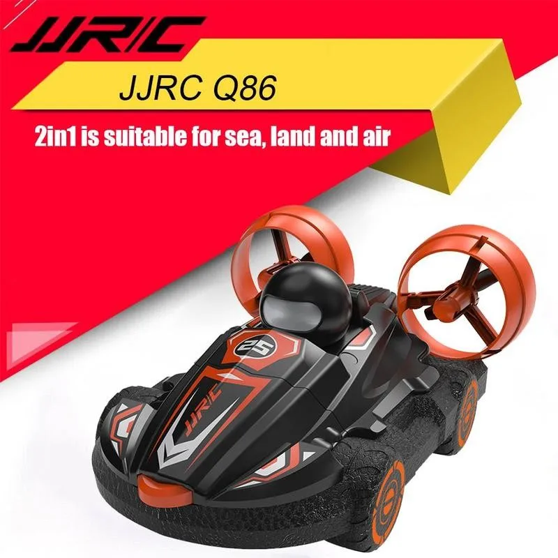 2 IN 1 Amphibious Drift Car Remote Control RC Car USB Boys Outdoor Charger Stunt Hovercraft Car Boat Model RC Toys For Kid W8X2 2 IN 1 Amphibious Drift Car Remote Control RC Car USB Boys Outdoor Charger Stunt Hovercraft Car Boat Model RC Toys For Kid W8X2
