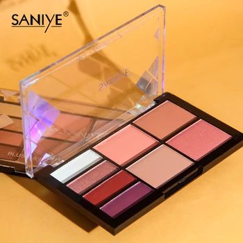 

SANIYE Multifunction Blush Soft Smooth Mineralize Makeup Blush Professional Face Makeup Blush Contour Palette E0827