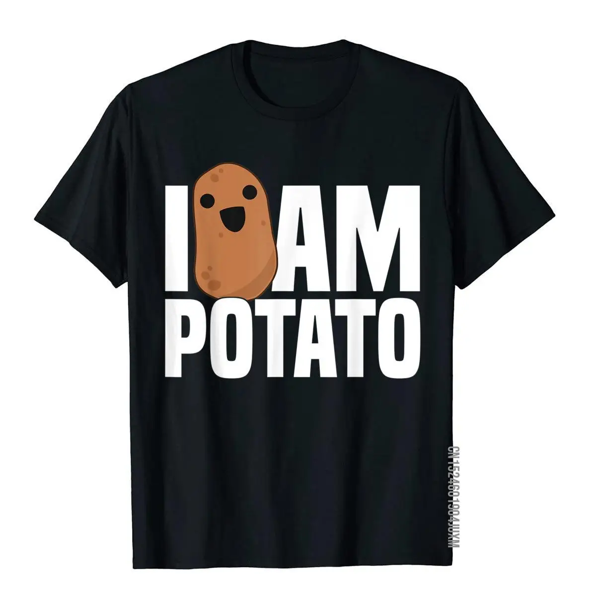 I Am Potato - Funny Potato Shirt Food Humor Vegetable Gift T-Shirt__97A1206black