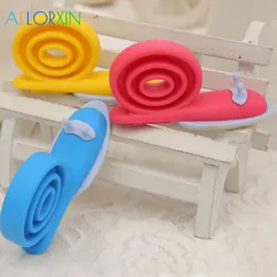 Bloc de sécurité en plastique en forme d'escargot pour porte d'armoire, verrouillage de porte coupe vent, Rotation à 360 degrés, carte pour enfant, 3 pièces/lot 