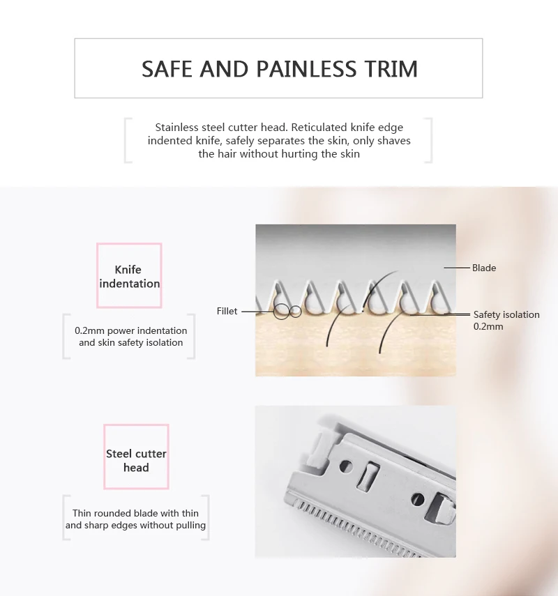 Женский мужской триммер для стрижки волос портативный Электрический с крышкой станок для бритья для стрижки волос электробритва