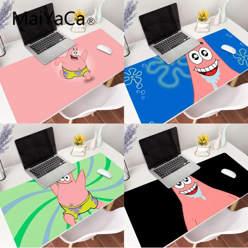 

MaiYaCa Beautiful Anime Patrick Star gamer play mats Mousepad Gaming Mouse Mat xl xxl 800x300mm for Lol world of warcraft