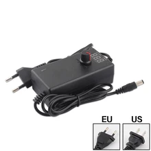 AC DC 3V 5V 6V 9V 12V 15V 18V 24 V regulowany zasilacz 1A 2A 12V zasilacz uniwersalny 220V do 12 24 V Volt adapter