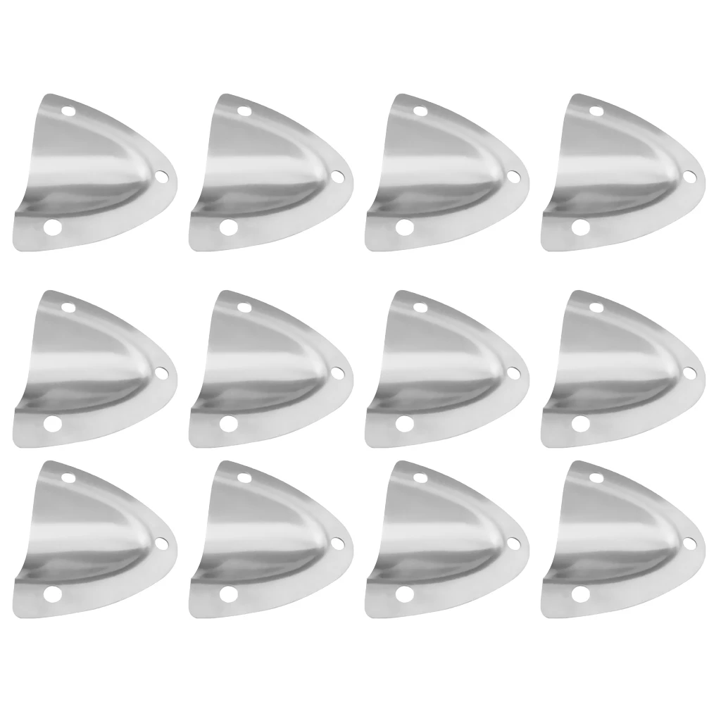 12pcs Stainless Steel Clamshell Ventilator Clam Shell Vent Hose Wire Cover